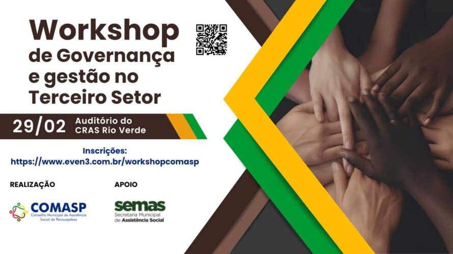 Workshop sobre Gestão e Governança no Terceiro Setor.